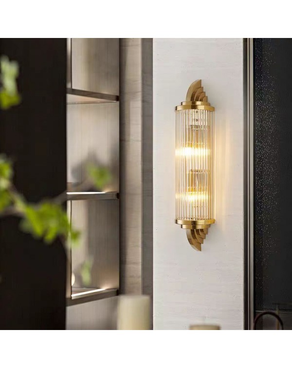 Post-modern light luxury wall lamp living room bac...