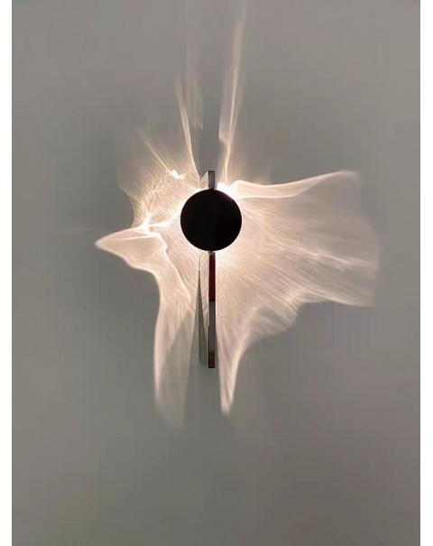 Wall lamp bedroom 2024 new angel eyes rotating living room background wall lamp staircase lamp bedside lamp ambient light
