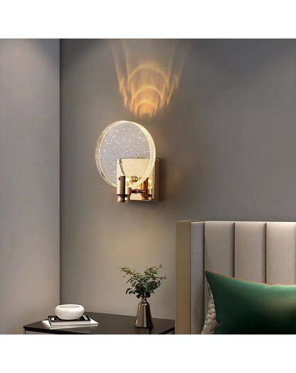 Wall lamp bedroom bedside lamp light luxury bubble...