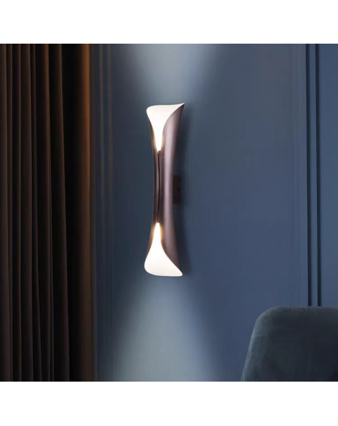 Modern simple living room wall lamp Scandinavian lamps and lanterns minimalist background wall bedroom bedside lamp creative light luxury net red lighting