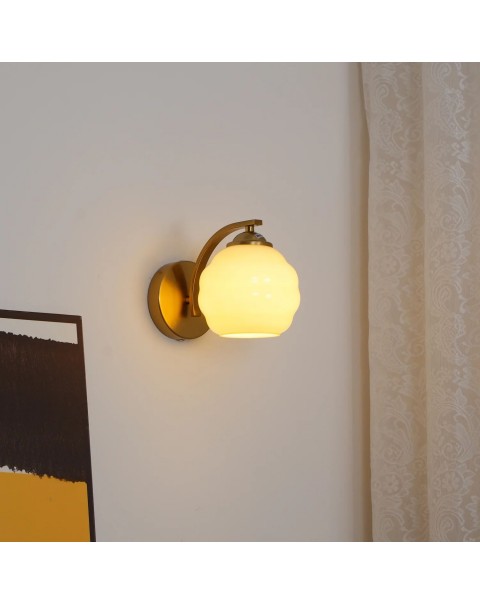 Cumulus wall lamp Czech Central Europe vintage glass Bauhaus industrial style aisle mirror bedside lamp French staircase
