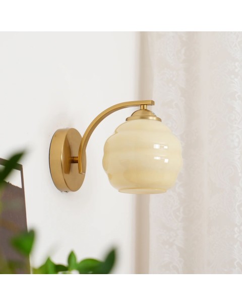 Cumulus wall lamp Czech Central Europe vintage glass Bauhaus industrial style aisle mirror bedside lamp French staircase