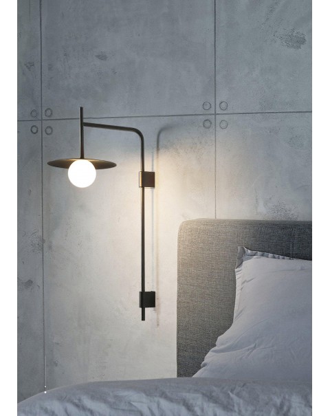 Post-modern Scandinavian style simple creative personality living room background wall aisle corridor balcony flying saucer wall light