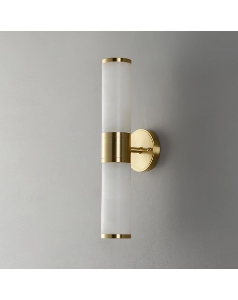 Modern simple light luxury hotel guest room living room bathroom aisle dining room natural marble copper bedroom bedside wall sconce