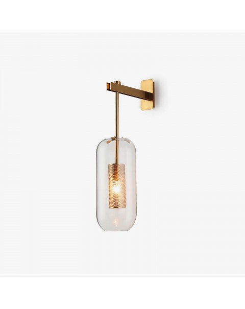 Post-modern minimalist chandelier light luxury villa bedroom bedside lamp living room background long wall light