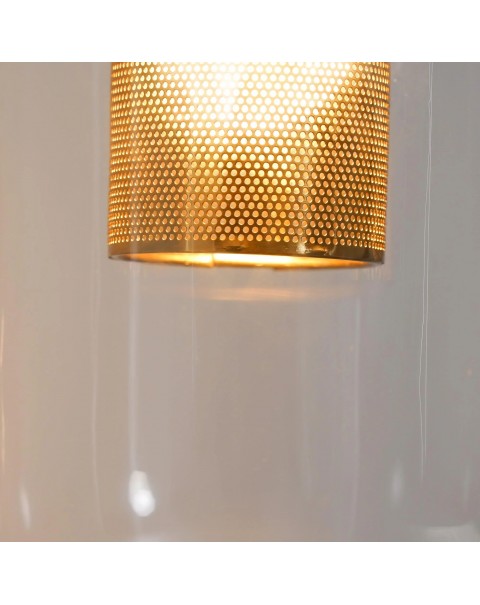 Post-modern minimalist chandelier light luxury villa bedroom bedside lamp living room background long wall light