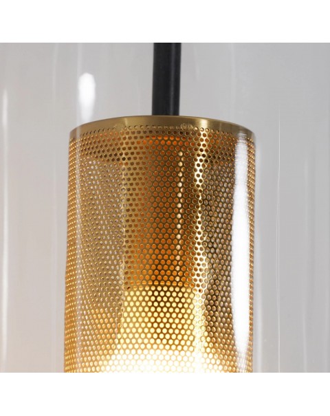 Post-modern minimalist chandelier light luxury villa bedroom bedside lamp living room background long wall light