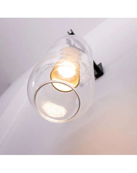 Post-modern minimalist chandelier light luxury villa bedroom bedside lamp living room background long wall light