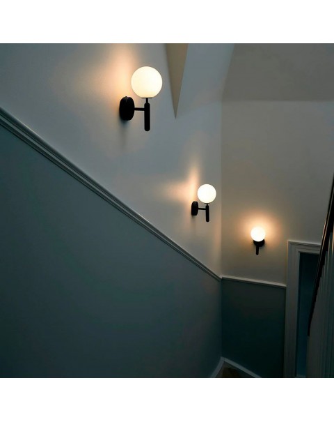 Scandinavian bedroom bedside wall lamp creative personality staircase corridor living room background wall study round ball bathroom mirror front light