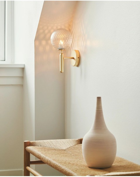 Scandinavian bedroom bedside wall lamp creative personality staircase corridor living room background wall study round ball bathroom mirror front light