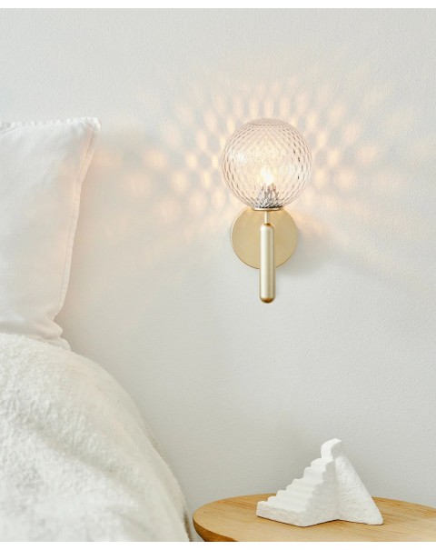 Scandinavian bedroom bedside wall lamp creative personality staircase corridor living room background wall study round ball bathroom mirror front light