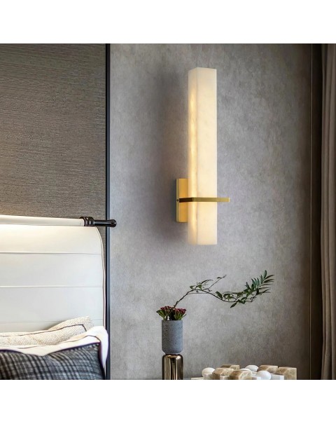 Yunshi wall light light light luxury all copper living room background wall light modern simple bedroom bedside lamps and lanterns