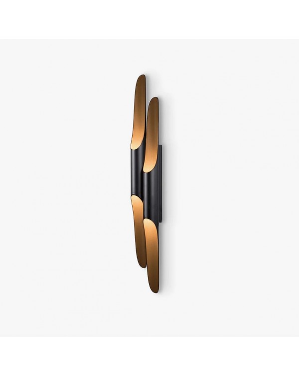 Modern simple slant mouth bamboo tube wall lamp li...
