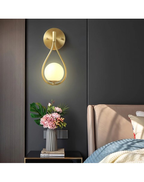 Simple post-modern creative bedroom bedside lamps and lanterns aisle corridor Scandinavian living room light luxury background wall hotel wall lamps