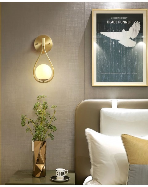 Simple post-modern creative bedroom bedside lamps and lanterns aisle corridor Scandinavian living room light luxury background wall hotel wall lamps