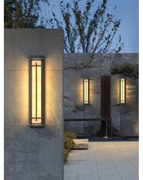 Outdoor wall lamps super bright up and down luminous spotlight long villa gate entrance on both sides of the pillar wall lamp outdoor patio light