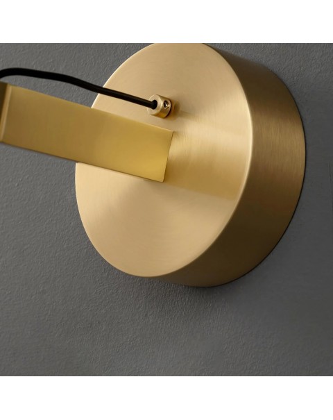 Post-modern wall lamp Hong Kong-style light luxury living room background wall lamp creative copper simple designer bedroom bedside lamps