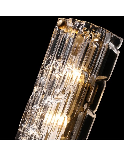 Full copper wall lamp living room TV background wall crystal light luxury long designer personality simple bedroom bedside wall lamps