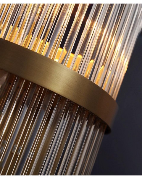 Post-modern crystal wall lamp light luxury creative personality living room background wall bedroom bedside hotel aisle sample room lamps
