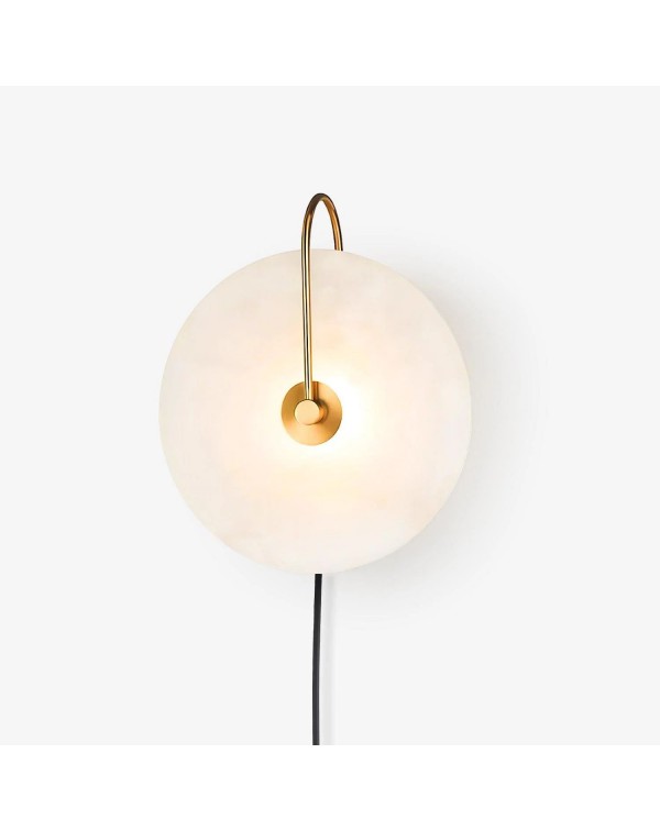Scandinavian marble modern minimalist bedside lamp...
