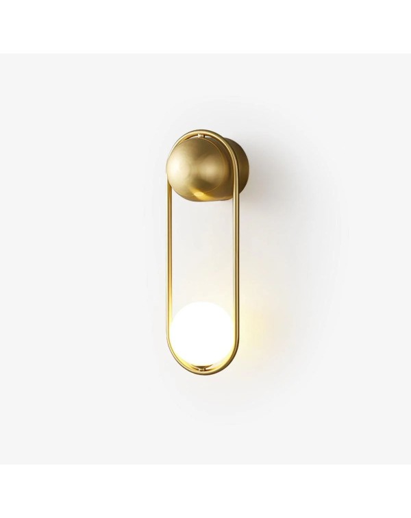 Minimalist all copper wall lamp Scandinavian light...