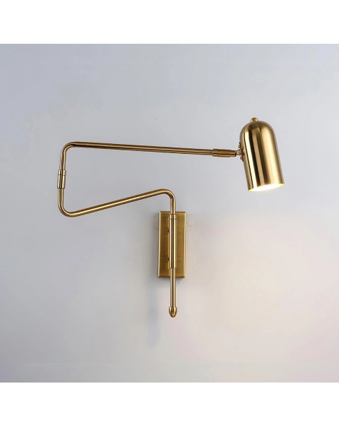 Netflix bedside lamp wall lamp bedroom Scandinavian rocker arm with switch long arm long pole folding telescopic stretchable reading light