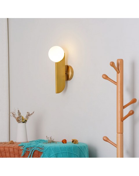 Simple new energy-saving lights light luxury living room bedroom wall gold wall lamp corridor aisle background wall bedside decorative lights