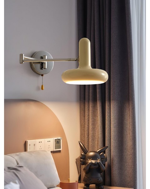 Post-modern creative green hardware living room art bedside bedroom designer model house creative personality wall lamps