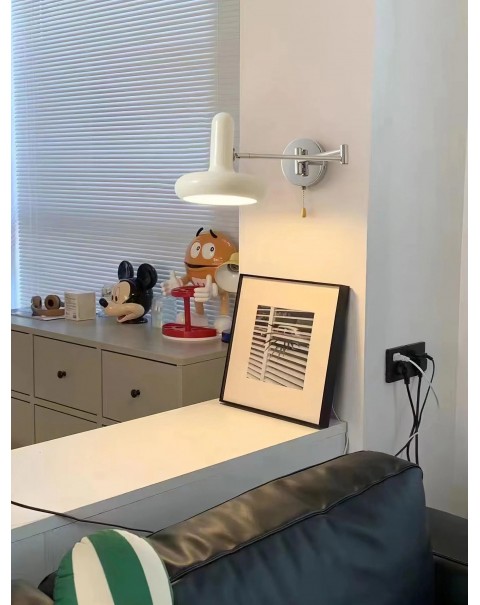 Post-modern creative green hardware living room art bedside bedroom designer model house creative personality wall lamps