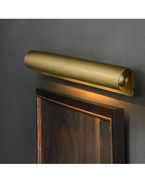Scandinavian copper wall lamp modern simple bedroom bedside minimalist luxury creative staircase aisle living room background wall light