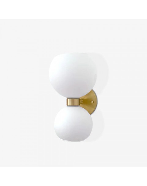 Living room bedroom TV background wall light Scandinavian glass double decorative wall lamp modern minimalist art bedside lamps
