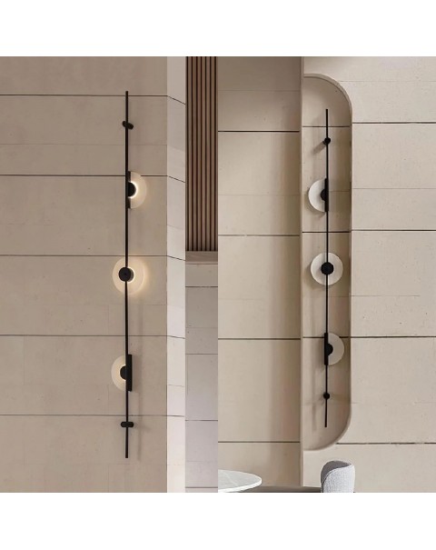 Scandinavian minimalist post-modern living room TV background wall lamp hotel stairs villa sales minister terms wall lamps
