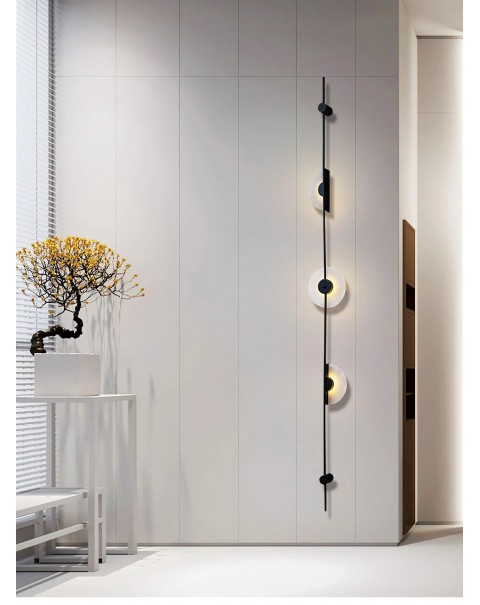 Scandinavian minimalist post-modern living room TV background wall lamp hotel stairs villa sales minister terms wall lamps