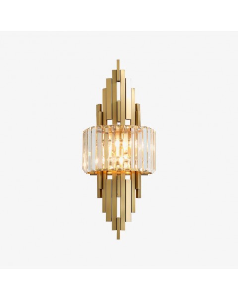 TV background wall crystal wall lamp modern simple bedroom bedside lamp luxury light luxury villa living room wall light