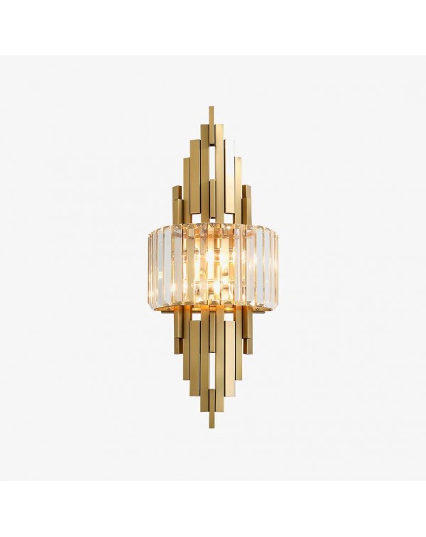 TV background wall crystal wall lamp modern simple...