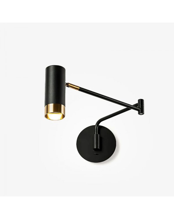 Rocking arm wall lamp bedroom bedside lamp reading...