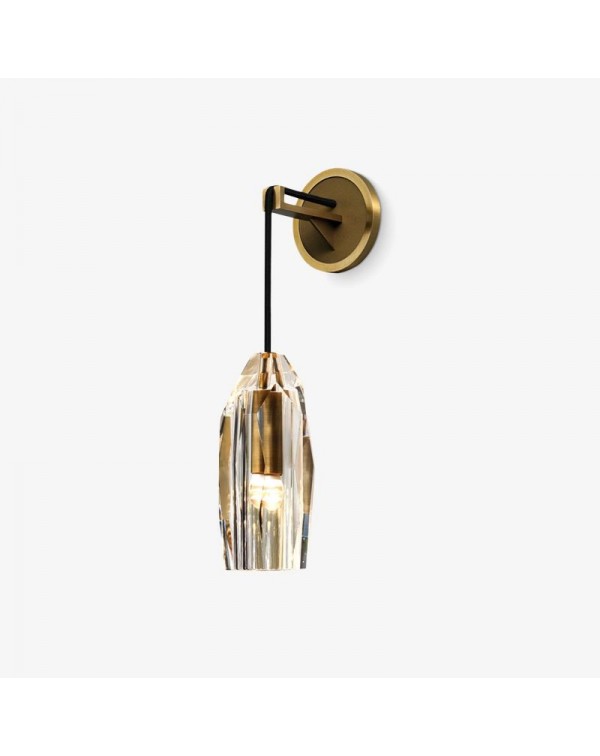Scandinavian copper light luxury bedroom bedside l...