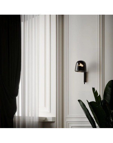 Post-modern minimalist Scandinavian style creative study designer living room glass bedroom bedside lamp wall lights