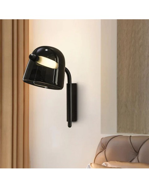 Post-modern minimalist Scandinavian style creative study designer living room glass bedroom bedside lamp wall lights