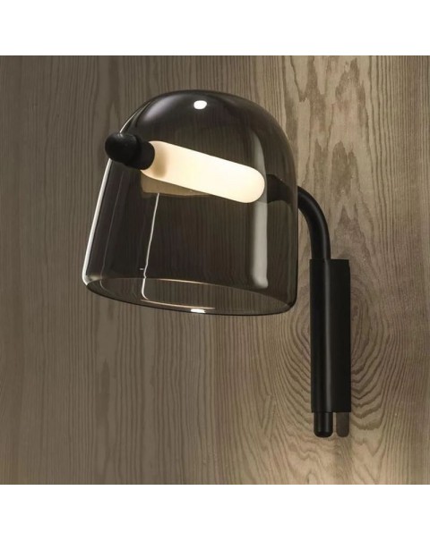 Post-modern minimalist Scandinavian style creative study designer living room glass bedroom bedside lamp wall lights