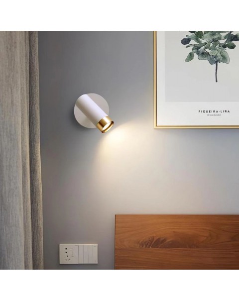 Modern Scandinavian waterproof mirror cabinet light restroom bathroom toilet led mirror front light bedroom bedside hotel wall light