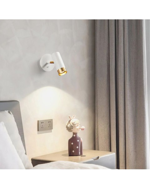 Modern Scandinavian waterproof mirror cabinet light restroom bathroom toilet led mirror front light bedroom bedside hotel wall light
