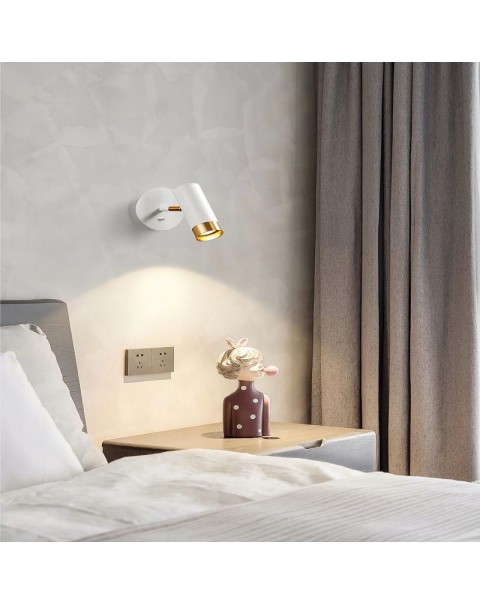 Modern Scandinavian waterproof mirror cabinet light restroom bathroom toilet led mirror front light bedroom bedside hotel wall light