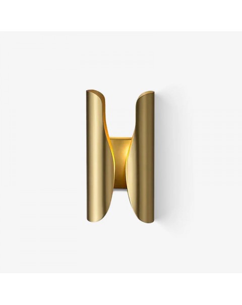 Modern light luxury all copper wall lamp bedroom bedside minimalist creative hotel lamps and lanterns villa corridor living room background wall light