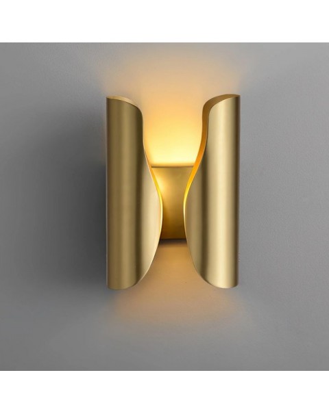 Modern light luxury all copper wall lamp bedroom bedside minimalist creative hotel lamps and lanterns villa corridor living room background wall light