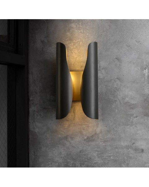 Modern light luxury all copper wall lamp bedroom bedside minimalist creative hotel lamps and lanterns villa corridor living room background wall light
