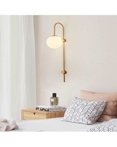 Simple post-modern light luxury background wall hotel wall lamp creative Scandinavian aisle corridor living room bedroom bedside lamps and lanterns
