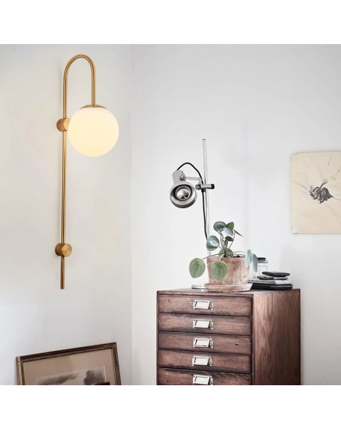 Simple post-modern light luxury background wall hotel wall lamp creative Scandinavian aisle corridor living room bedroom bedside lamps and lanterns