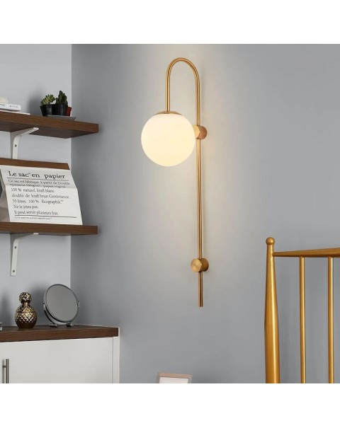 Simple post-modern light luxury background wall hotel wall lamp creative Scandinavian aisle corridor living room bedroom bedside lamps and lanterns