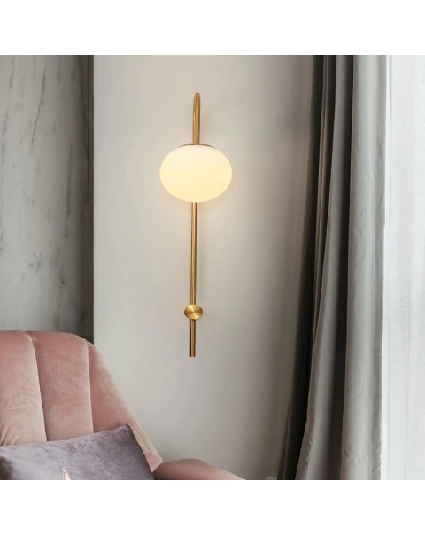 Simple post-modern light luxury background wall hotel wall lamp creative Scandinavian aisle corridor living room bedroom bedside lamps and lanterns